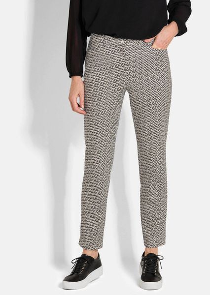 GOLDNER Stoffhose Kurzgröße: Druckhose LOUISA in günstig online kaufen