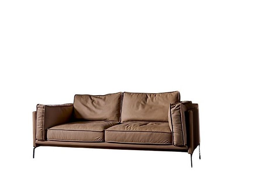 Xlmoebel Sofa Zweier-Sitzer Ledersofa mit modernem Design für das Wohnzimme günstig online kaufen