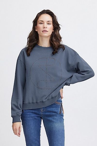 Pulz Jeans Rundhalspullover PZMALLIE LS Sweatshirt cooles Sweatshirt mit St günstig online kaufen