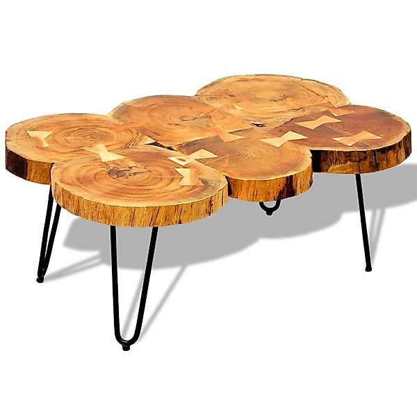 vidaXL Couchtisch 35 cm 6 Baumscheiben Massivholz Akazie 242443 günstig online kaufen