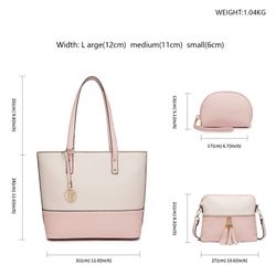 Miss Lulu Handtasche Damen 3-in-1 Handtaschen-Set günstig online kaufen