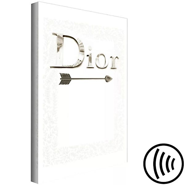 Bild auf Leinwand Silver Dior (1 Part) Vertical XXL günstig online kaufen