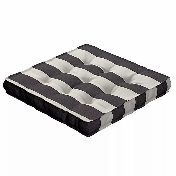 Sitzkissen Jacob mit Handgriff, anthrazit-weiß, 50 x 50 x 10 cm, Quadro (14 günstig online kaufen