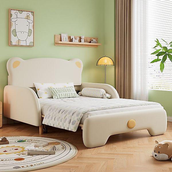 OKWISH Kinderbett Doppelbett in Bärenform, Polsterbett, günstig online kaufen