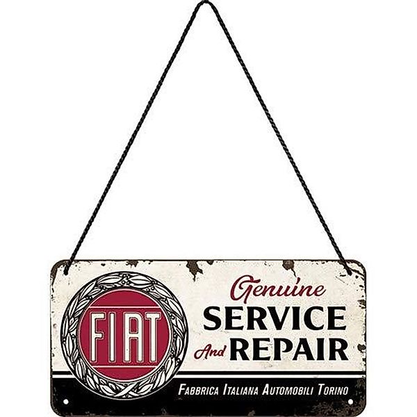 Nostalgic-Art Hängeschild Fiat Fiat Service & Repair günstig online kaufen