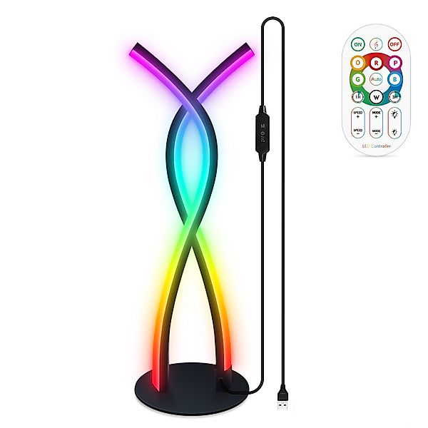 BlingBin LED Tischleuchte RGB Nachttischleuchte Modern, günstig online kaufen