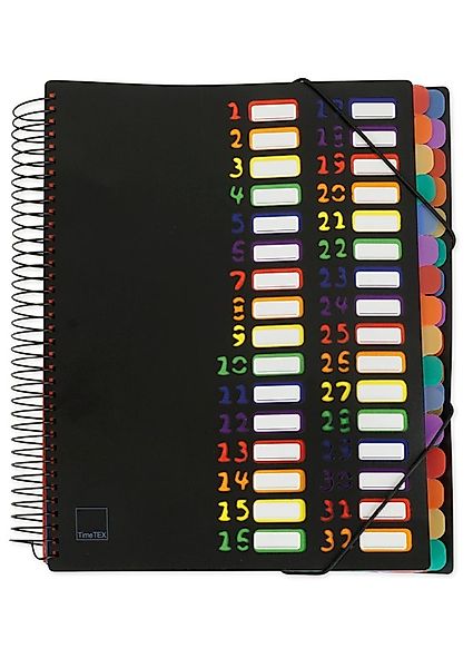 TimeTEX Fächermappe Tisch-Fächermappe 1-32 A4, farbig günstig online kaufen