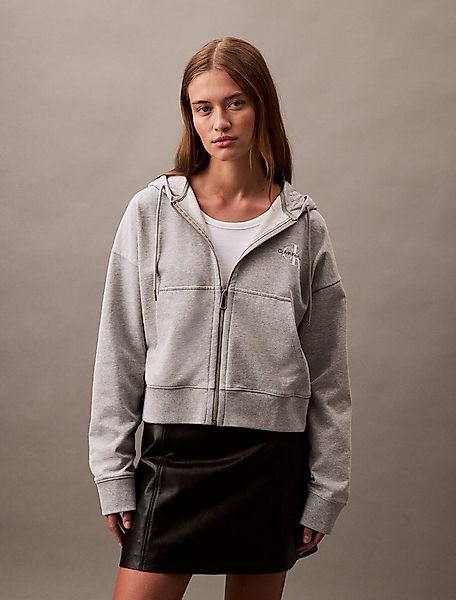 Calvin Klein Jeans Sweatjacke Mit Rundhalsausschnitt günstig online kaufen