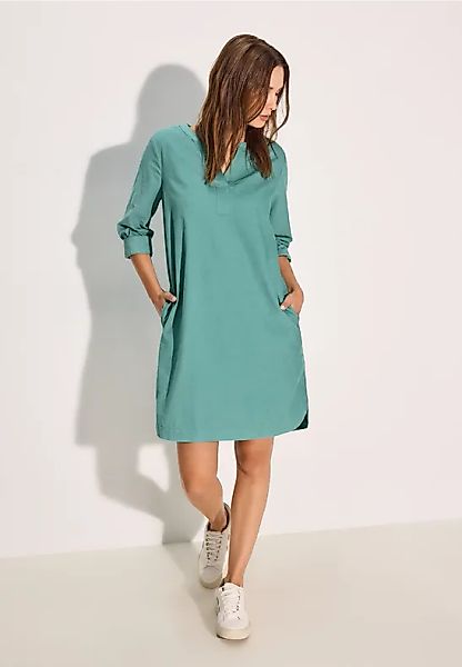 Cord-Kleid in Unifarbe günstig online kaufen