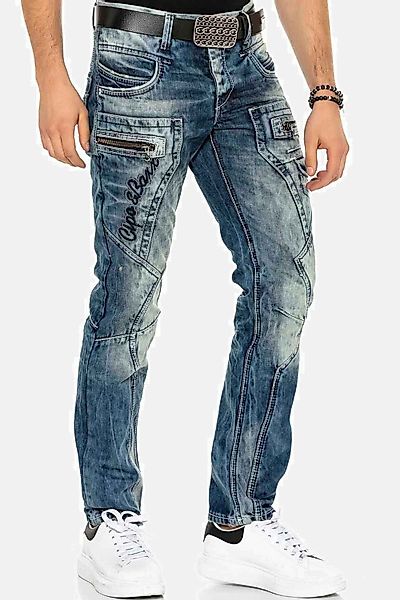 Cipo & Baxx 5-Pocket-Jeans "Jeans" im lässigen Biker-Stil, C-1178 günstig online kaufen