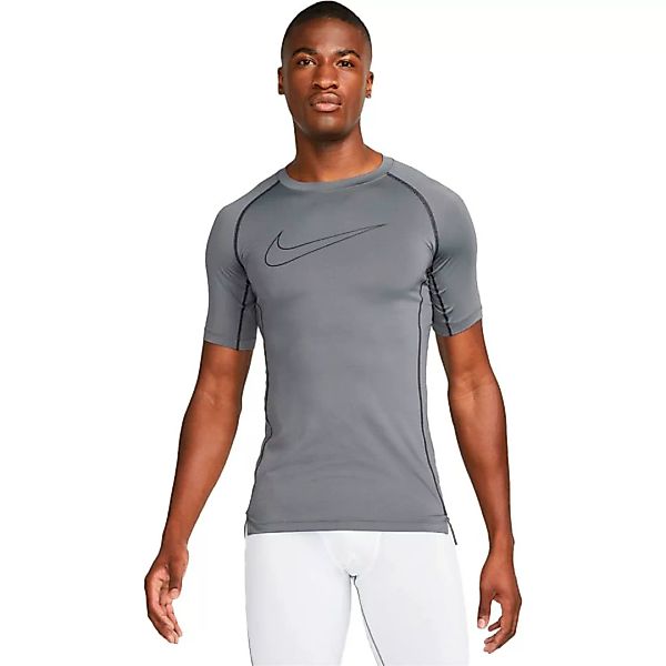 Nike Pro Dri Fit Kurzarm T-shirt M Iron Grey / Black / Black günstig online kaufen