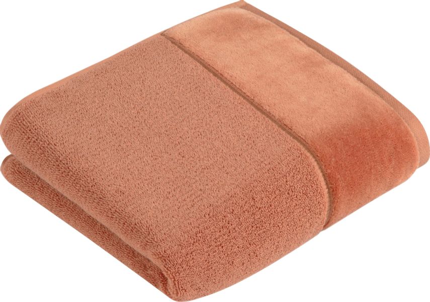 Vossen Handtuch "Pure" Baumwolle & VEGAN, mit eleganter Veloursbordüre günstig online kaufen