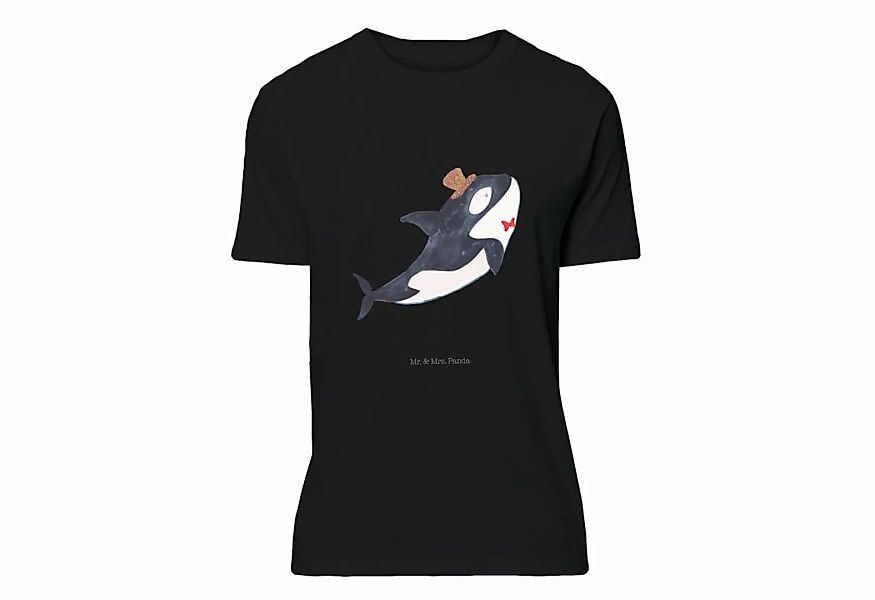 Mr. & Mrs. Panda T-Shirt Orca Zylinder - Schwarz - Geschenk, Jubiläum, Feie günstig online kaufen