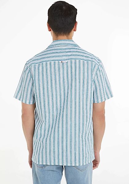 Tommy Jeans Plus Kurzarmhemd "TJM STRIPE LINEN SS SHIRT EXT" günstig online kaufen