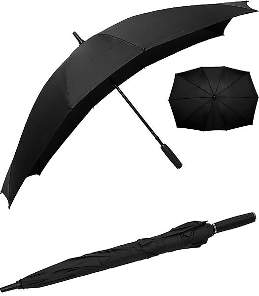 Impliva Langregenschirm Falcone® XXL rechteckiger Regenschirm günstig online kaufen