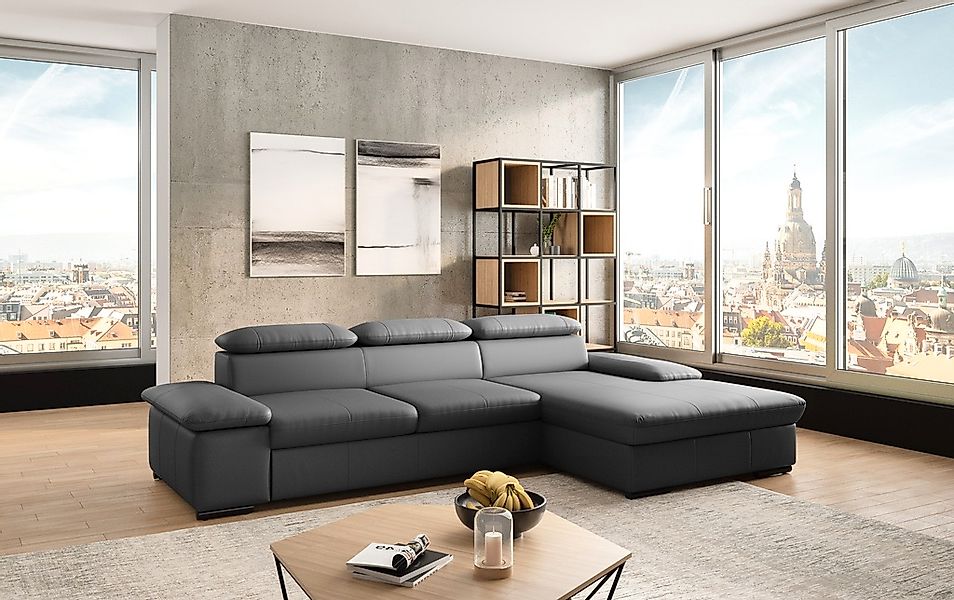 sit&more Ecksofa »Alcudia L-Form«, wahlweise mit Bettfunktion günstig online kaufen