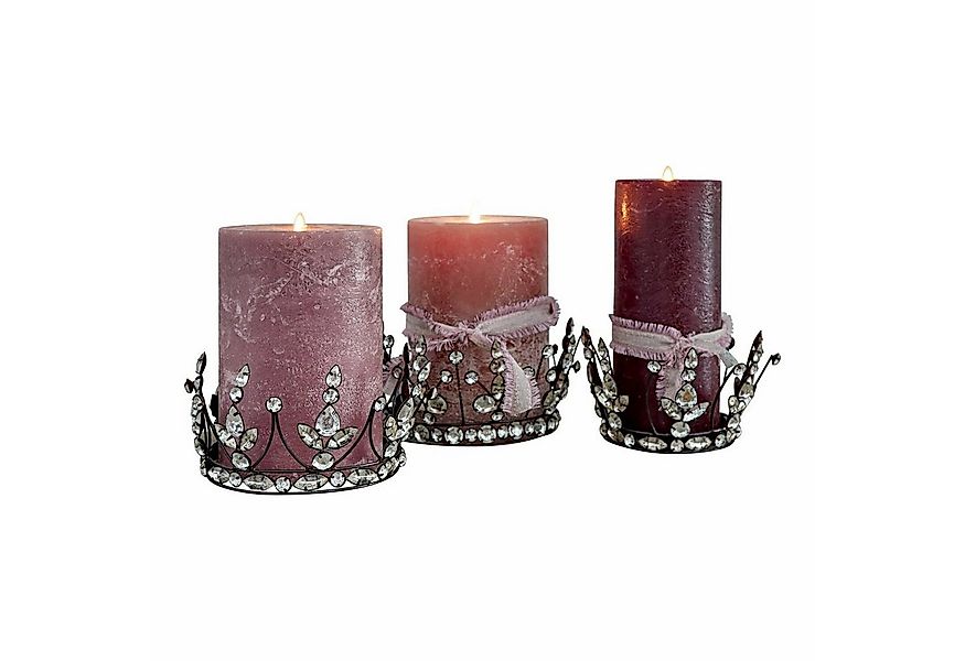 Mirabeau Weihnachtsfigur Deko-Krone 3er Set Bigas antiksilber (3er Set, 3er günstig online kaufen