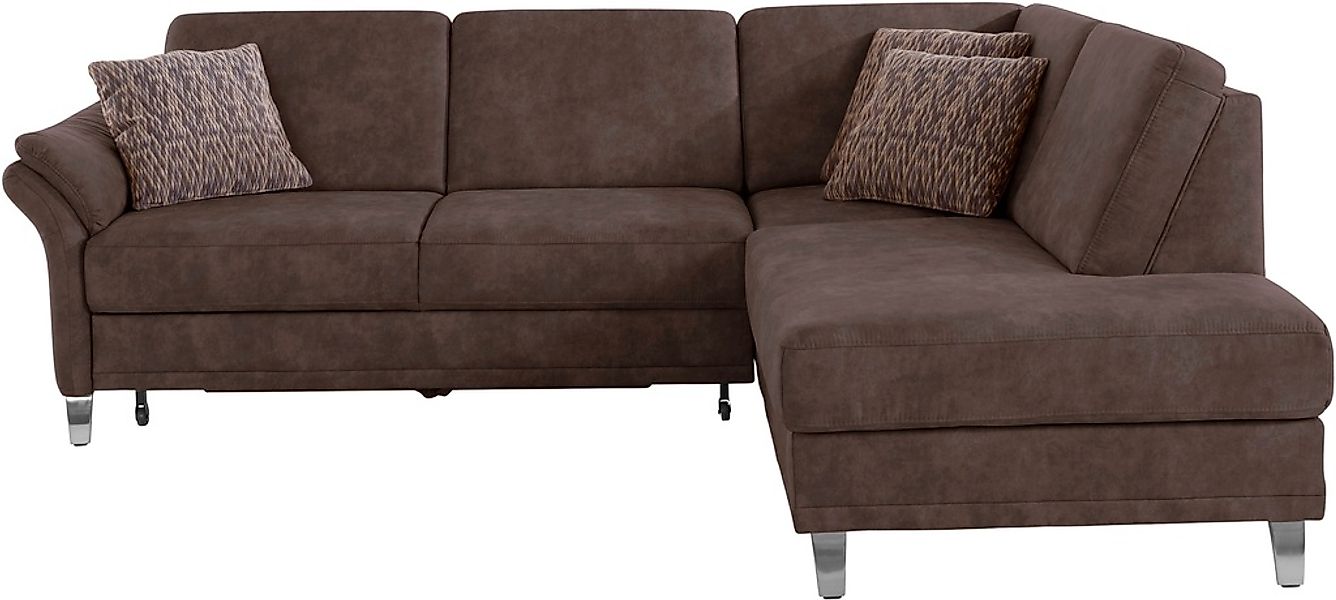 sit&more Ecksofa »Clio L-Form«, wahlweise mit Bettfunktion und Bettkasten, günstig online kaufen