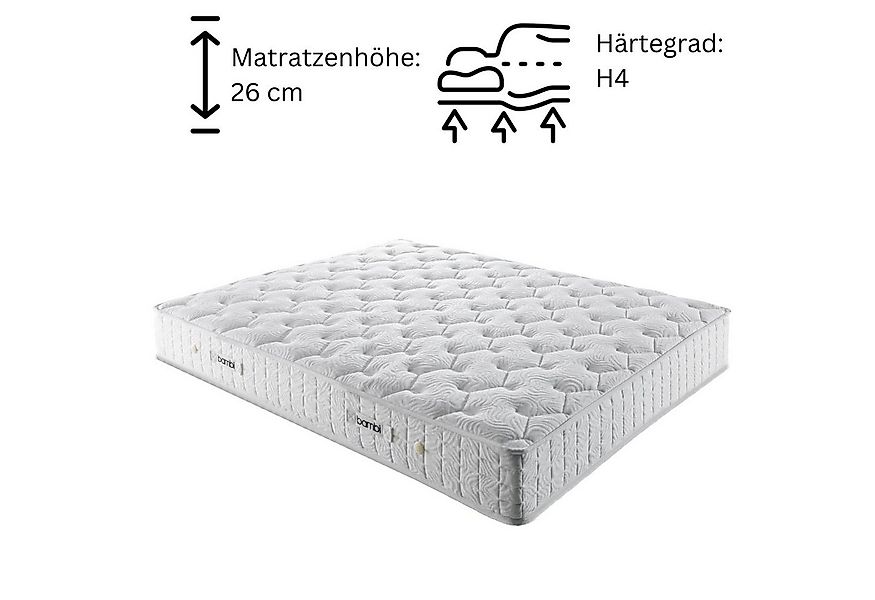 Bonnellfederkernmatratze 8 Schichten Höhe 26 cm Matratze 90x200 - 180x200 G günstig online kaufen