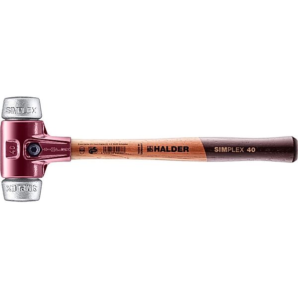 Halder Simplex Schonhammer Ø 40 mm Weichmetall mit Tempergussgehäuse günstig online kaufen