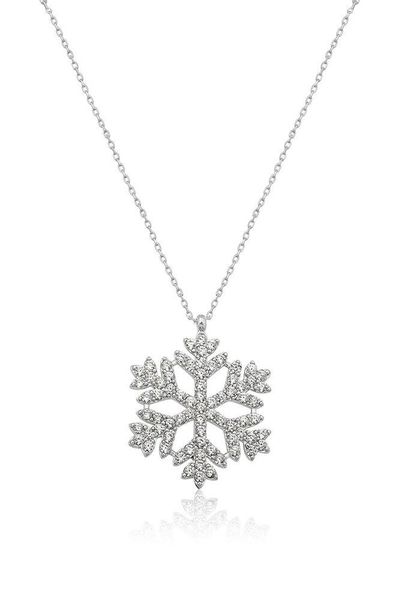 Einzelstück Kette mit Anhänger Snowflake Halskette günstig online kaufen