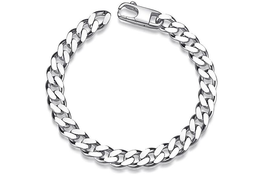 Silberkettenstore Silberarmband Panzerkette Armband 8/2,6mm - 925 Silber, L günstig online kaufen