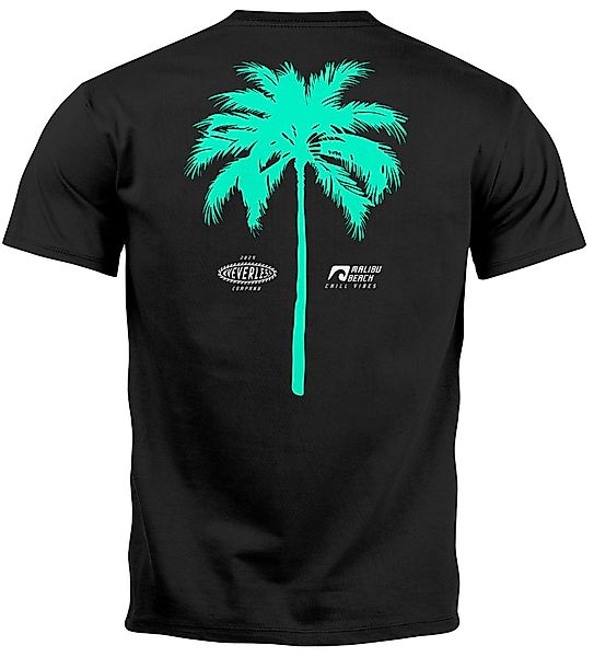Neverless Print-Shirt Herren T-Shirt mit Palmen-Print günstig online kaufen