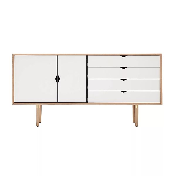 Andersen Furniture - S6 Sideboard Fronten weiß - eiche geseift/alpinoweiß/B günstig online kaufen