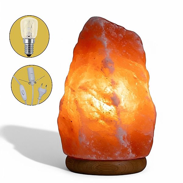 Landster Salzkristall-Tischlampe Himalaya Salzlampe Salzkristall Lampe günstig online kaufen