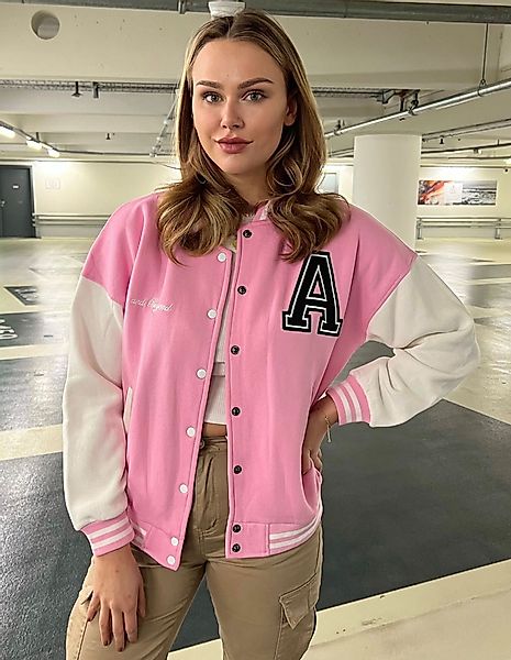 Worldclassca Collegejacke Worldclassca Collegejacke Aufnähern Sweatjacke günstig online kaufen