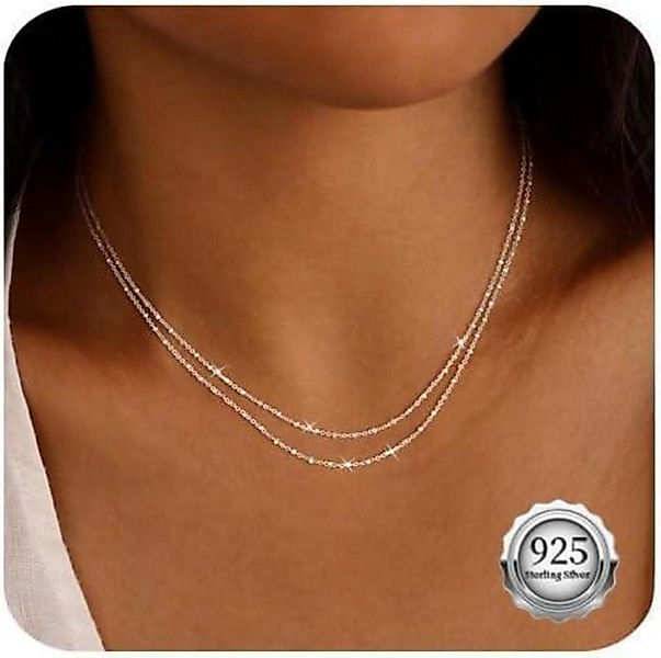LuxusKollektion Kette und Anhänger Set Silber günstig online kaufen