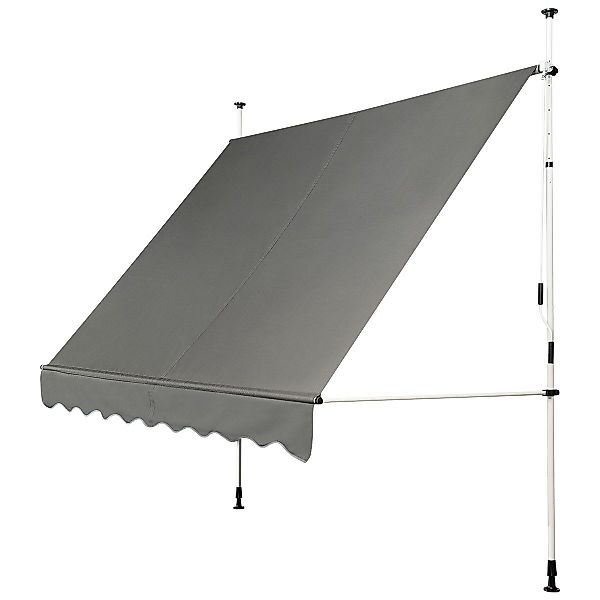 COSTWAY Klemmmarkise 250cm breit, höhenverstellbar 200-300cm, günstig online kaufen