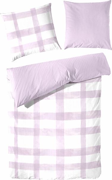 Primera Wendebettwäsche "Soft-Seersucker Bettwäsche Karo" 1 tlg. im moderne günstig online kaufen
