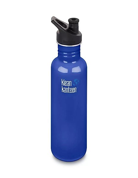 Klean Kanteen Edelstahl Trinkflasche Classic 800ml Sport Cap, Coastal Water günstig online kaufen