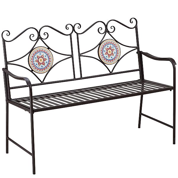 Outsunny Gartenbank 2-Sitzer Parkbank mit Rückenlehne, günstig online kaufen