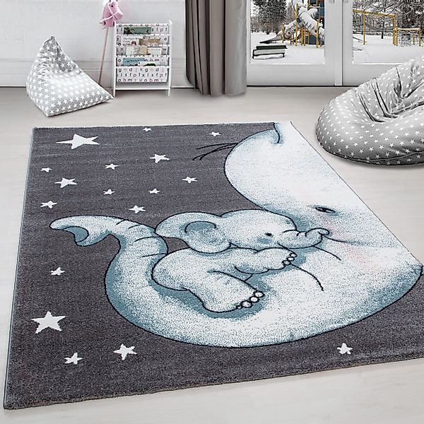 Carpettex Kinderteppich Elefant-Design, Läufer, Höhe: 11 günstig online kaufen