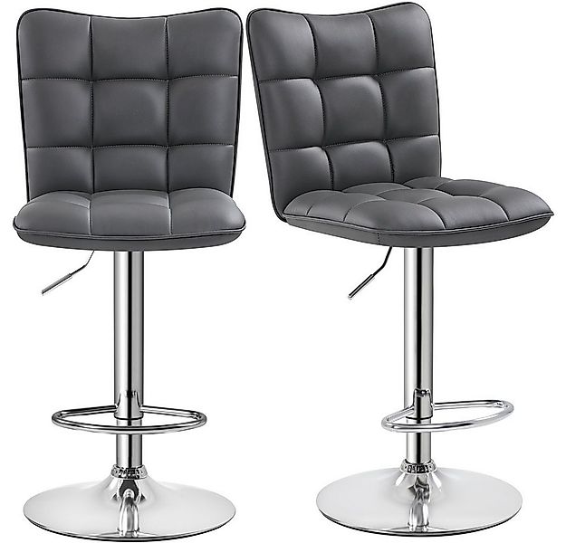 Yaheetech Barhocker (2er), Barstühle 360°Drehbar Küchenstühle Sitzhöhe 62,5 günstig online kaufen