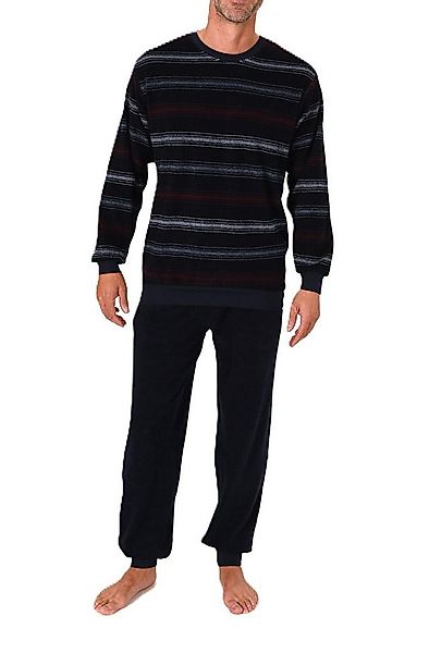 Normann Pyjama Normann Herren Frottee Schlafanzug Streifenlook – auch in Üb günstig online kaufen
