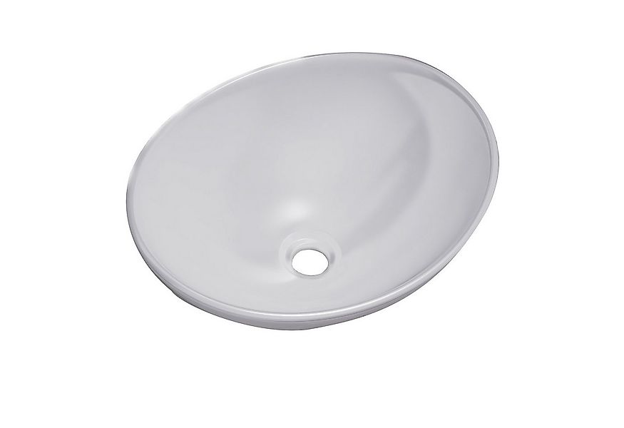 OUNUO Waschbecken Keramik-Waschtisch, rechteckig/oval, für Bäder/Waschräume günstig online kaufen