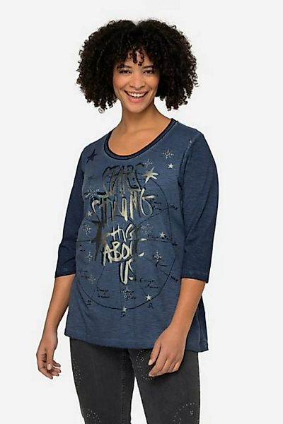 Angel of Style T-Shirt T-Shirt oversized Metallic-Stern Rundhals günstig online kaufen