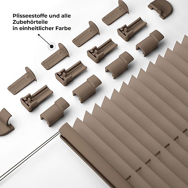 Sonello Plissee Klemmfix ohne Bohren, blickdicht, günstig online kaufen