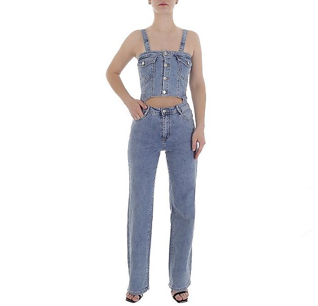 Ital-Design Jumpsuit Denim Set mit Cut-Out-Design für Freizeit und Alltag ( günstig online kaufen