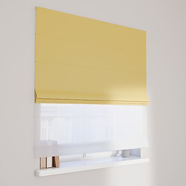 Dekoria Doppelraffrollo Duo, gelb , 120 x 160 cm günstig online kaufen