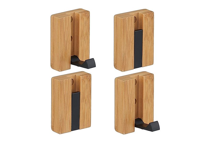 relaxdays Wandhaken Garderobenhaken Set klappbar, (4-St., 4er Set), 4er Pac günstig online kaufen