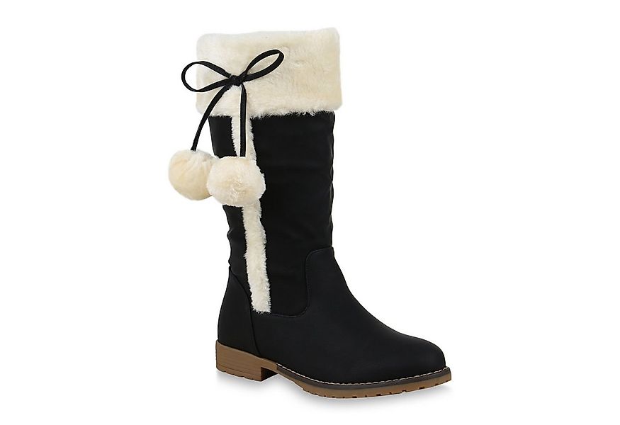 VAN HILL 812667 Winterstiefel Warm Gefütterte Damen Winterstiefel Kunstfell günstig online kaufen