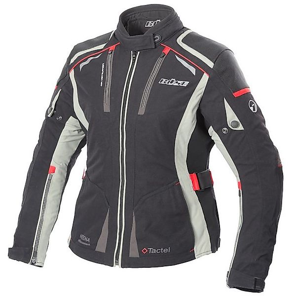 Büse Motorradjacke Büse Linda Damen Jacke schwarz / rot 34 günstig online kaufen