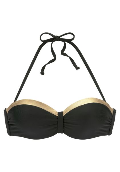 LASCANA Bügel-Bandeau-Bikini-Top Elodie, mit trendigem Materialeinsatz günstig online kaufen