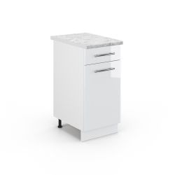 Vicco Unterschrank Fame-Line, Weiß Hochglanz/Weiß, 40 günstig online kaufen