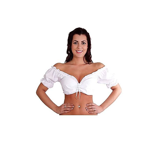 Trachtl Dirndlbluse DIRNDLBLUSE - TRACHTENBLUSE WEIß TUNNELZUG 36 günstig online kaufen