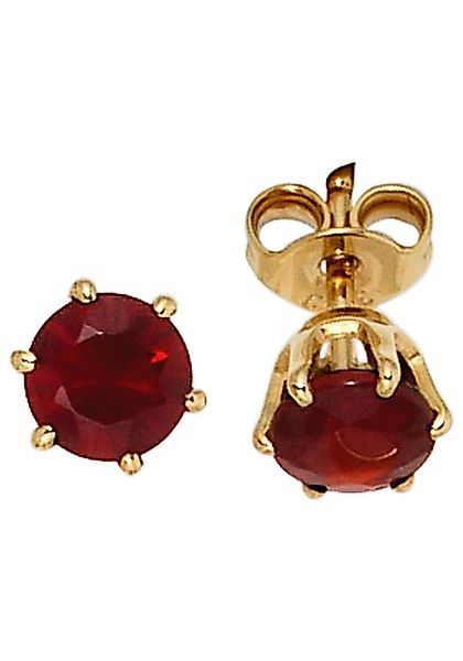 JOBO Paar Ohrstecker, rund 585 Gold günstig online kaufen